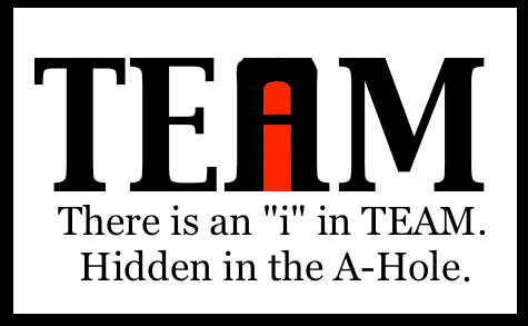 There is an I in team